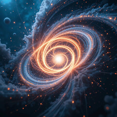 Conceptual visualization of particle physics