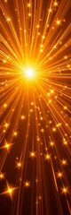 Obraz premium Golden starbursts burst outward, adding celebratory shimmer , magic, burst