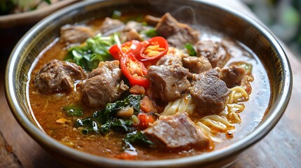 Tasty sot or goat soup is goat stew originated in surakarta