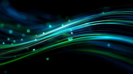 Beautifully Flowing Waves of Dynamic Light and Color in a Soft, Abstract Motion Creating Captivating Patterns