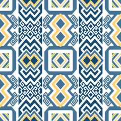 Stylish geometric pattern, perfect for vibrant textile designs or eye-catching backgrounds, offering a modern, yet timeless aesthetic for creative projects