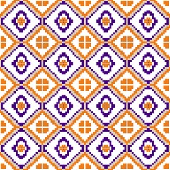 Vibrant seamless pixel pattern with a retro feel, perfect for textile designs or eye-catching website backgrounds, evoking a sense of nostalgia and fun