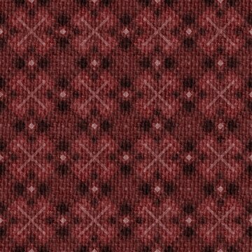 Warm cozy red plaid fabric pattern with rustic texture evokes a timeless classic style, perfect for apparel, home decor, and holiday designs