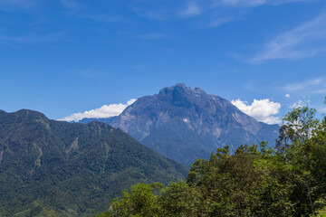 Fototapeta premium The greatest Mount Kinabalu of Sabah, Borneo during Sunrise.