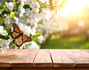 Blossoms & Butterfly