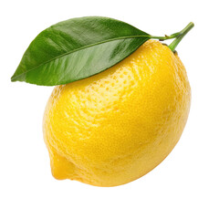 Yellow lemon fruit with leaf png fresh citrus png organic lemon png tropical fruit png juicy lemon png healthy food png transparent background image