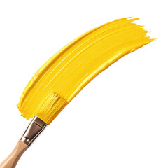 Yellow paint stroke png painted line png abstract stroke png brush mark png artistic paint png art stroke png transparent background image