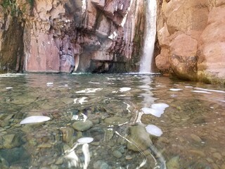 Very Clear Water at Cibecue Falls, Fort Apache Indian Reservation, Arizona
