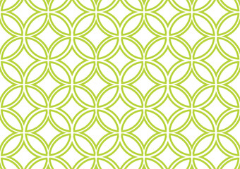 Seamless Geometric Pattern – Interlocking Ovals in Brown-Gold on Dark Background