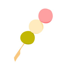 hanami dango vector illustration