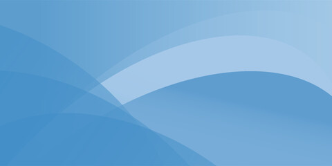 Modern smooth blue gradient background with soft curved wave shapes and light tones, abstract minimal vector design suitable for website, banner, presentation, poster, n business backdrop illustration