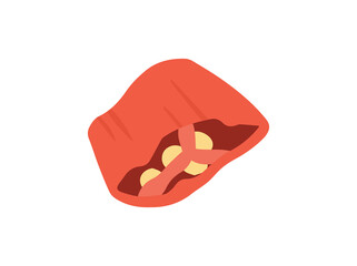 Red Chili Pepper Sliced Illustration
