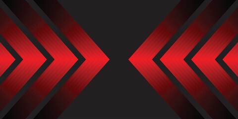 “Chevron Arrow Background Illustration – Symmetrical Red & Black Gradient Design with Inward Motion on Black Canvas for Tech, UI & Presentation Design”