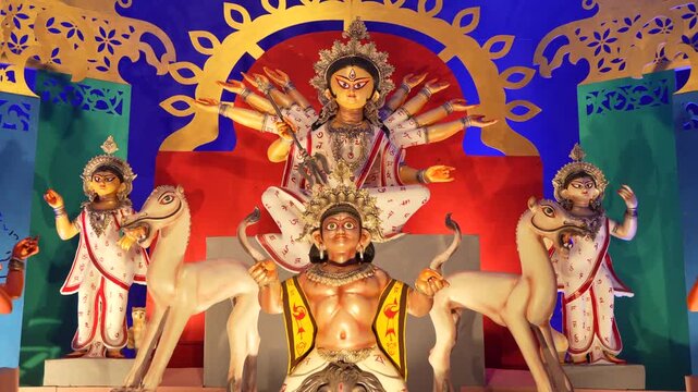 The biggest festival of West Bengal is Durga Puja with the idol of Durga Thakur. Durgapujo in West Bengal is famous all over the world. It is especially popular among Hindus.
