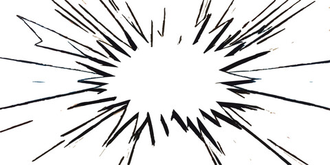 Obraz premium Grunge ink splat background with an explosion of black dandelion macro art illustration pattern