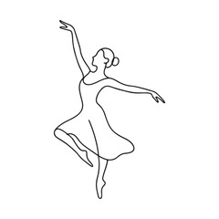 ballet dancer vector illustration