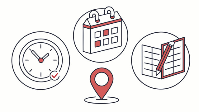 Schedule your next appointment with ease using this modern icon set, manage your time, location, and notes for better planning and productivity now!