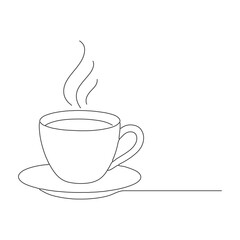 cup of coffee with steam