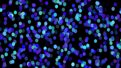 Blue dot or ball blinking, abstract illustration. Holiday happy new year