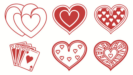 Celebrate Love with Heartfelt Designs and Romantic Card Games, Perfect for Valentine's Day Graphics, Wedding Invitations and Anniversary Celebrations