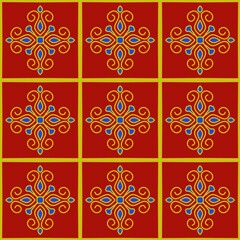 seamless damask pattern