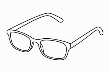 glasses isolated on white background