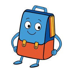 A school bag filled with books symbolizes learning and curiosity. It’s neatly packed, ready for a new school day, carrying knowledge, dreams, and endless possibilities.
