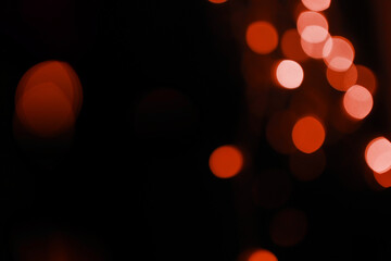 Radiant Red Bokeh Light Overlay — Abstract Gradient Blur with Glowing Circles for Modern Designs