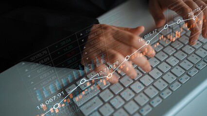 Data analytics dashboard with charts, indicators, and performance metrics, reveals trends, data...