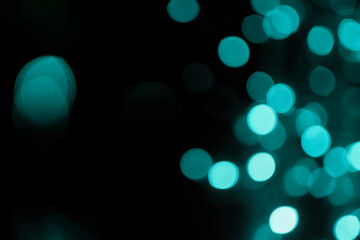 Cool Cyan Bokeh Light Overlay — Soft Abstract Glow and Gradient Blur for Contemporary Visuals
