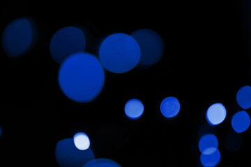 Cool Blue Bokeh Light Overlay &mdash; Soft Abstract Glow and Gradient Blur for Contemporary Visuals