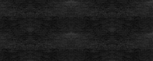 black brick wall texture as background or wallpaper for inserting text