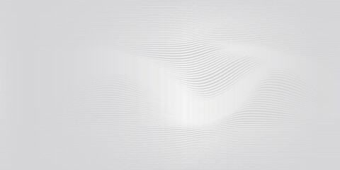 Abstract metallic wavy lines background. Shiny metallic striped surface. Abstract futuristic silver white architectural background. Modern design with wavy pattern.vector eps10