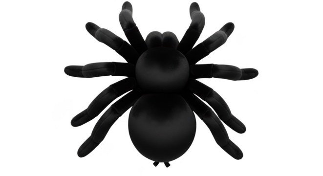 Tarantula spider in darkness with legs extended