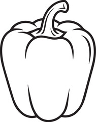 vector illustration of an capsicum