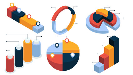3d illustration infographic elements