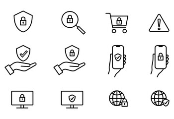 セキュリティ・サイバーセキュリティアイコン2