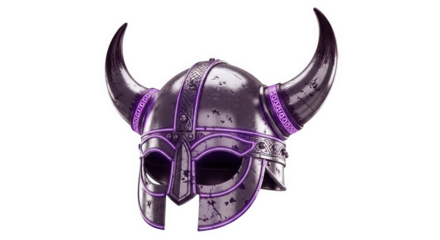 Horned cyber helmet