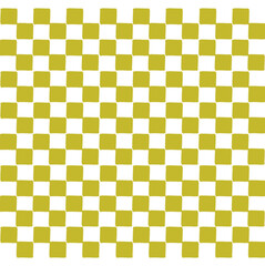 手描きの金色の市松模様の背景イラスト