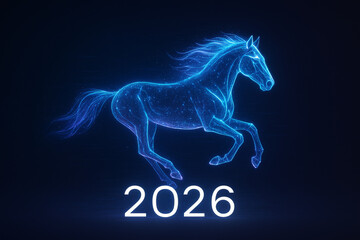 A majestic bay horse gallops through a shattering pane of glass, an explosive display of strength, liberty, and breaking barriers