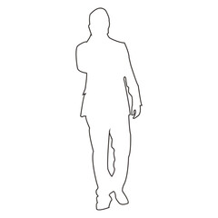 Man in Suit Outline