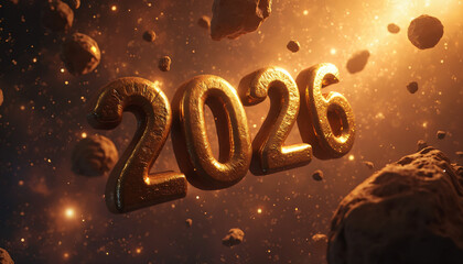 Golden Year 2026 with Asteroids