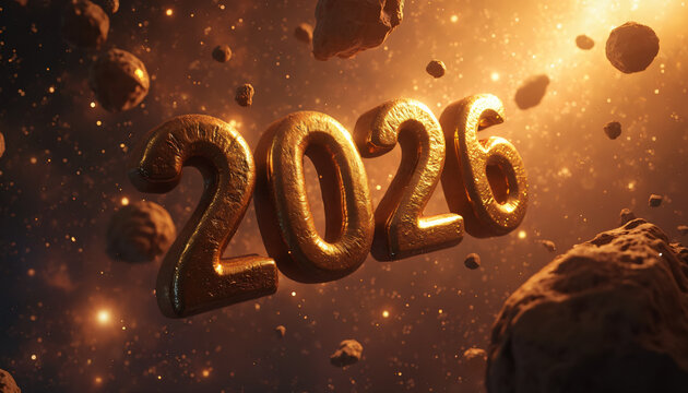 Golden Year 2026 with Asteroids