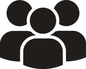 Group of People Icon – Teamwork, Community, Collaboration Symbol