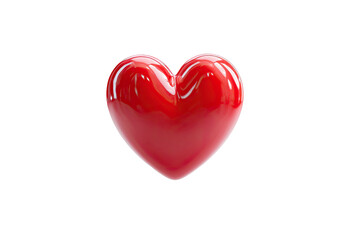 Shiny red heart shape on a black background, simple, elegant