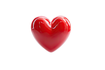 Shiny red heart shape on a black background, simple, elegant