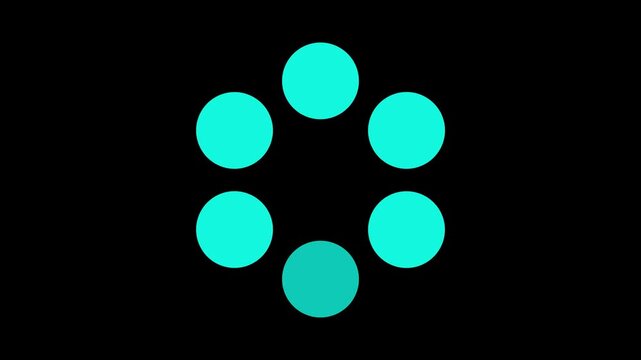 loading gif moving circle spinning dripping