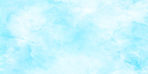 cloudy and shiny blurred grainy soft splashed texture, bright grunge sky light blue watercolor background, Light blue blurred grainy and cloudy sky with soft clouds.