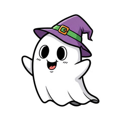 Obraz premium funny cartoon ghost