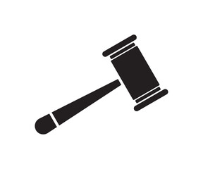 Gavel icon symbolizing justice, law, and legal authority, commonly associated with courts and judicial systems